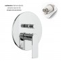 Miscelatore monocomando ad incasso doccia con deviatore 2 vie cromo lucido con sistema install box serie SPRINT