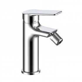 Miscelatore monocomando per bidet in ottone serie Atlantic con piletta click clack cromo lucido