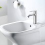 Miscelatore monocomando per bidet cromo lucido serie POP con piletta