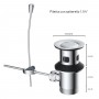 Miscelatore monocomando per bidet cromo lucido serie POP con piletta