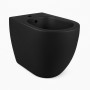 Bidet in Ceramica a Pavimento Colore Nero Opaco serie Bloom