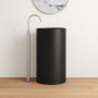 Lavabo Tondo Free Standing Isto in Art Stone Colore Nero Opaco Lullaby 