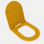 Sedile WC slim chiusura soft miele lucido serie Bloom