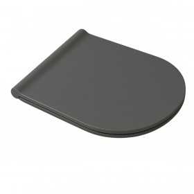 Sedile WC slim serie Bloom chiusura soft colore antracite opaco