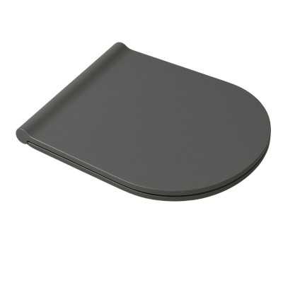 Sedile WC slim serie Bloom chiusura soft colore antracite opaco