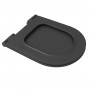 Sedile WC slim serie Bloom chiusura soft colore antracite opaco