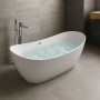 Zanzibar Air Vasca freestanding idromassaggio acrilico idro air jet e luce LED