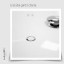 Zanzibar Air Vasca freestanding idromassaggio acrilico idro air jet e luce LED