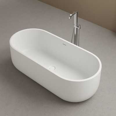 Vasca Free Standing Gangehi in Art Stone Colore Bianco Opaco Lullaby 