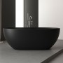 Vasca Free Standing Hulhule in Art Stone Colore Nero Opaco Lullaby