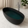 Vasca Free Standing Hulhule in Art Stone Colore Nero Opaco Lullaby