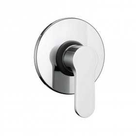 Miscelatore monocomando ad incasso doccia a parete 1 via cromo lucido serie BLUS