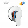 Miscelatore monocomando ad incasso doccia a parete 1 via cromo lucido serie BLUS