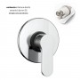 Miscelatore monocomando ad incasso doccia a parete 1 via cromo lucido serie BLUS