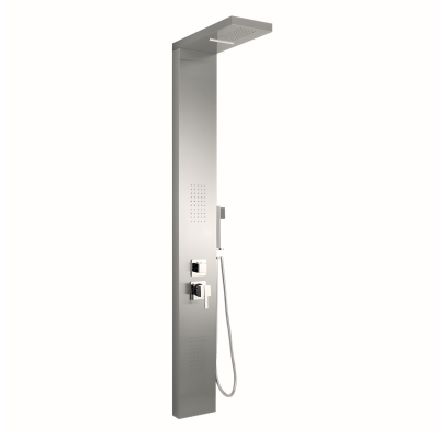 Ix Box Shower Colonna Doccia Attrezzata City in Acciaio Inox Con Cascata