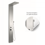 Ix Box Shower Colonna Doccia Attrezzata City in Acciaio Inox Con Cascata
