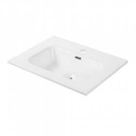 Lavabo ad Incasso in Ceramica Bianco Lucido per mobile bagno