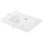 Lavabo ad Incasso in Ceramica Bianco Lucido per mobile bagno