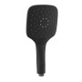 Ix Box Shower Doccetta Quadrata Nera Opaca Per Olimpia Black Con Touch
