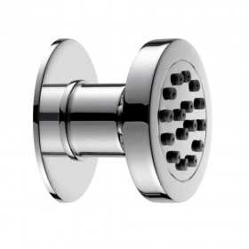 Ix Box Shower Bocchetta Idro Lombare Da Incasso a Parete Cromata Tonda