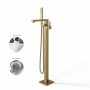 Santiago Gruppo Vasca a Pavimento Free Standing Ottone Finitura Oro matt pvd