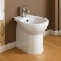 Duck Bidet Ceramica a Pavimento Filo Parete Colore Bianco Lucido