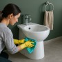 Duck Bidet Ceramica a Pavimento Filo Parete Colore Bianco Lucido