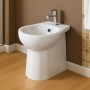 Duck Bidet Ceramica a Pavimento Filo Parete Colore Bianco Lucido