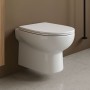 Duck Vaso Ceramica Sospeso Scarico a Parete Bianco Lucido