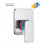 Miscelatore monocomando ad incasso doccia a parete 1 via con sistema install box serie Cross