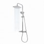 Colonna Doccia Attrezzata in Ottone Cromato Tonda Slot Mix con Soffione e Doccetta 2 Funzioni