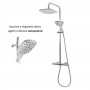 Colonna Doccia Attrezzata in Ottone Cromato Tonda Slot Mix con Soffione e Doccetta 2 Funzioni