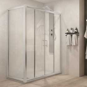 Lato fisso Florian LF194F Cristallo 6 millimetri Chrome Ix Box Shower