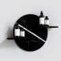 Loop Porta Mensole a Parete Art Stone Black/White Venato 48x12x36