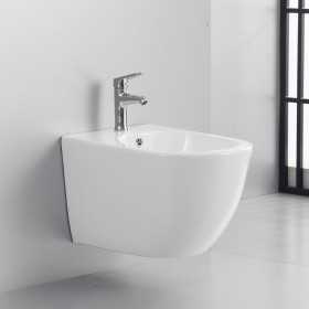 Bidet Ceramica Sospeso Colore Bianco Lucido Modello People