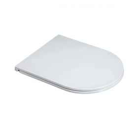 Sedile Termoplastico Serie People Bianco Lucido Chiusura Frizionata Rallentata