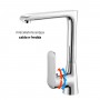 Miscelatore monocomando per lavello cucina con canna orientabile serie Age