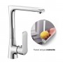 Miscelatore monocomando per lavello cucina con canna orientabile serie Age