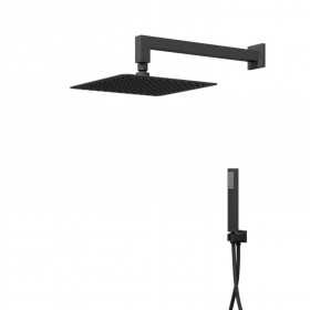 Ix Box Kit Doccia Rectangular 200x300 Millimetri Acciaio Nero Opaco Forma Rettangolare