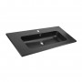 Lavabo Butterfly ad Incasso in Resina cm 91x46x16,5 Nero Opaco
