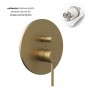 Miscelatore monocomando ad incasso doccia con deviatore 2 vie oro matto con sistema install box serie Jazz