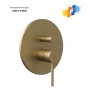 Miscelatore monocomando ad incasso doccia con deviatore 2 vie oro matto con sistema install box serie Jazz