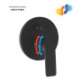 Miscelatore monocomando ad incasso doccia con deviatore 2 vie nero opaco con sistema install box serie Atlantic