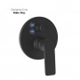 Miscelatore monocomando ad incasso doccia con deviatore 2 vie nero opaco con sistema install box serie Atlantic
