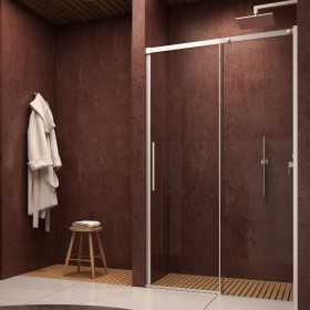 Ix Box Shower Porta Doccia Scorrevole Birkey Nickel Spazzolato BMA110NK Cristallo