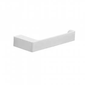 Porta rotolo Panarea carta igienica in ottone bianco opaco cm 17.5 arredo bagno