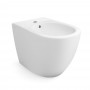 Apple Bidet Ceramica a Pavimento Filo Parete Colore Bianco Lucido