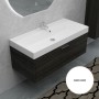 Base portalavabo Alvin sospeso Nordikflat con 1 cassetto cm 100x46x33