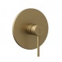 Miscelatore monocomando ad incasso doccia a parete 1 via oro matt con sistema install box serie Jazz
