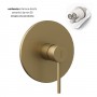 Miscelatore monocomando ad incasso doccia a parete 1 via oro matt con sistema install box serie Jazz